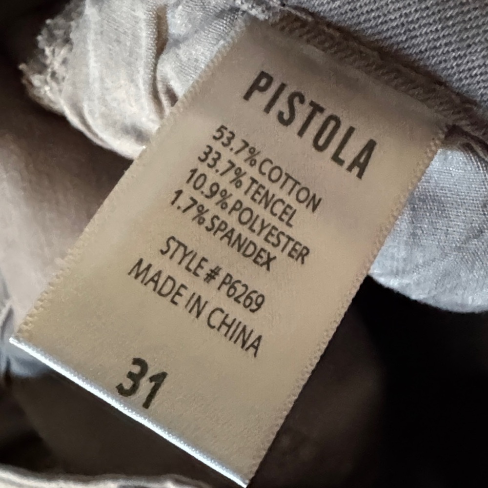 Pistola Tan Denim Pants size 31 skinny. NWOT - Picture 5 of 6